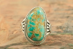 Genuine Pilot Mountain Turquoise Sterling Silver Ring